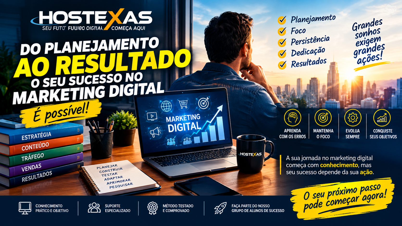 7 Passos Fundamentais Para Negócio Online – Capa 3D